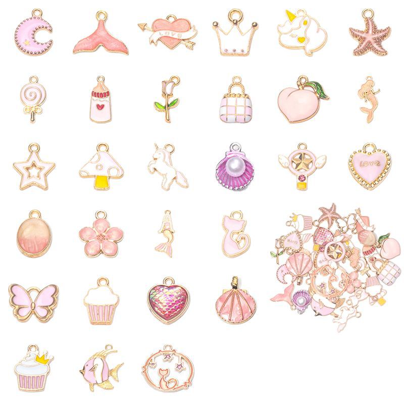 Wholesale Pink Flower Love Series Pendant