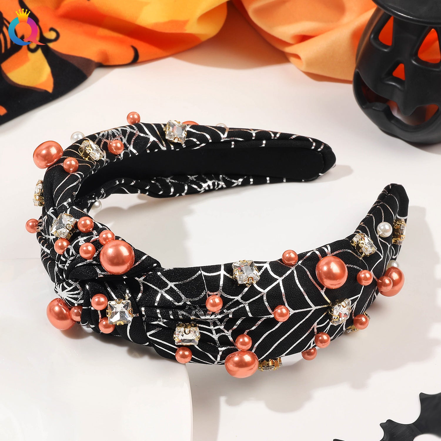 Wholesale Halloween Diamond Pearl Headband