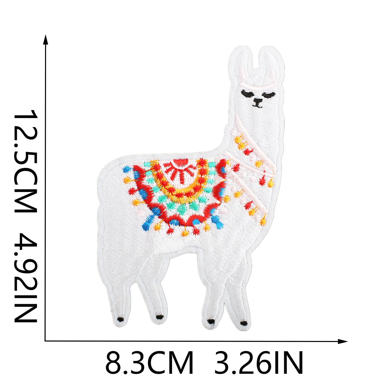 Wholesale Cartoon alpaca embroidery cloth patch clothes desert camel patch