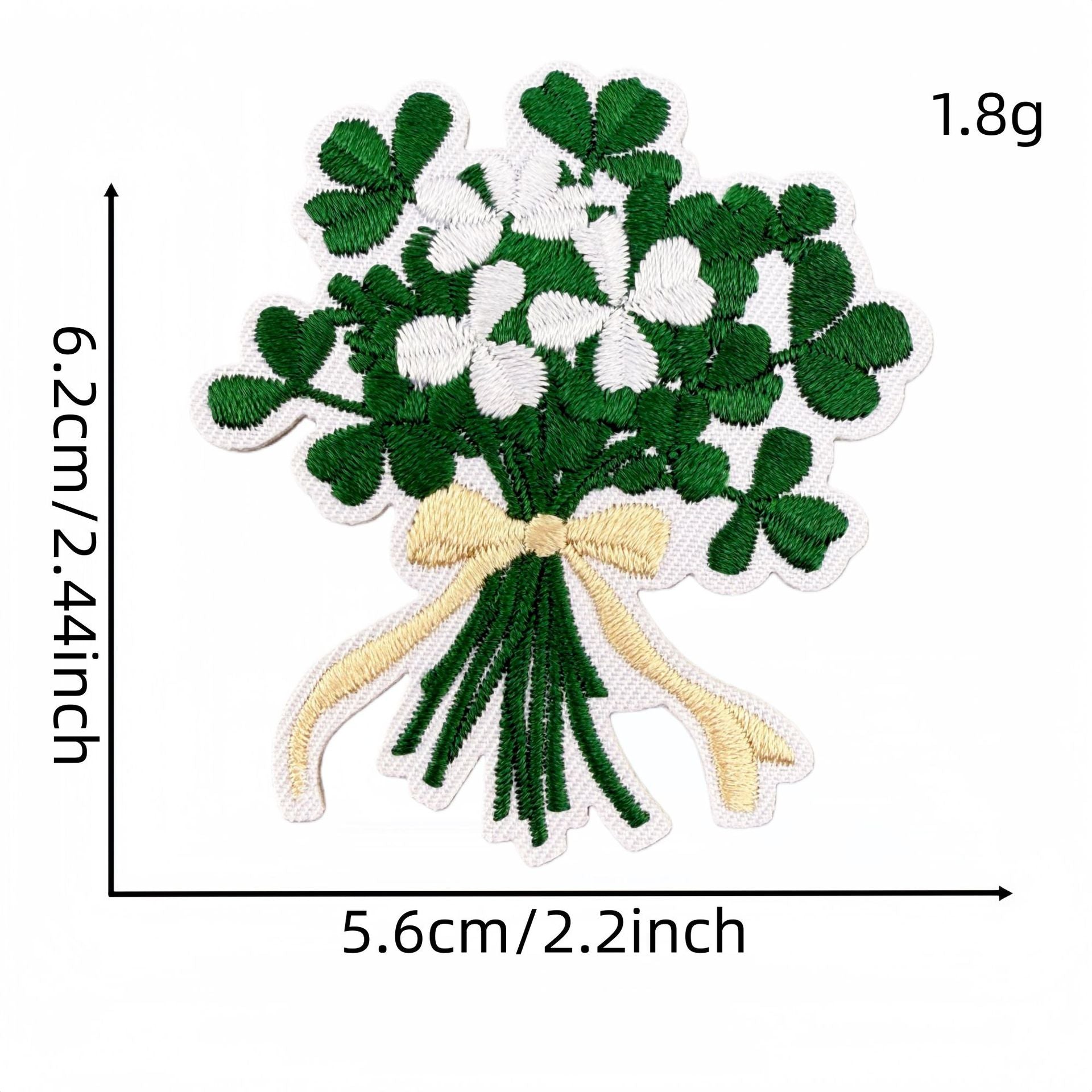 Wholesale Forest Fairy Embroidered Patches Green Macaron Design Iron On Applique Fashion Decorative Gift