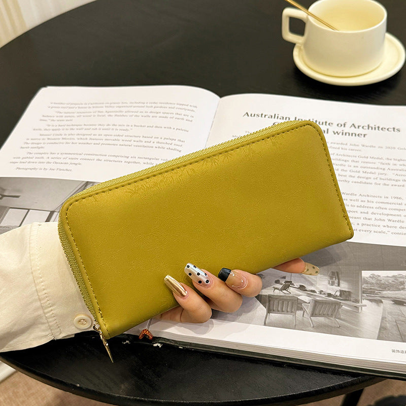 Wholesale Long Shiny Zipper Women's Wallet