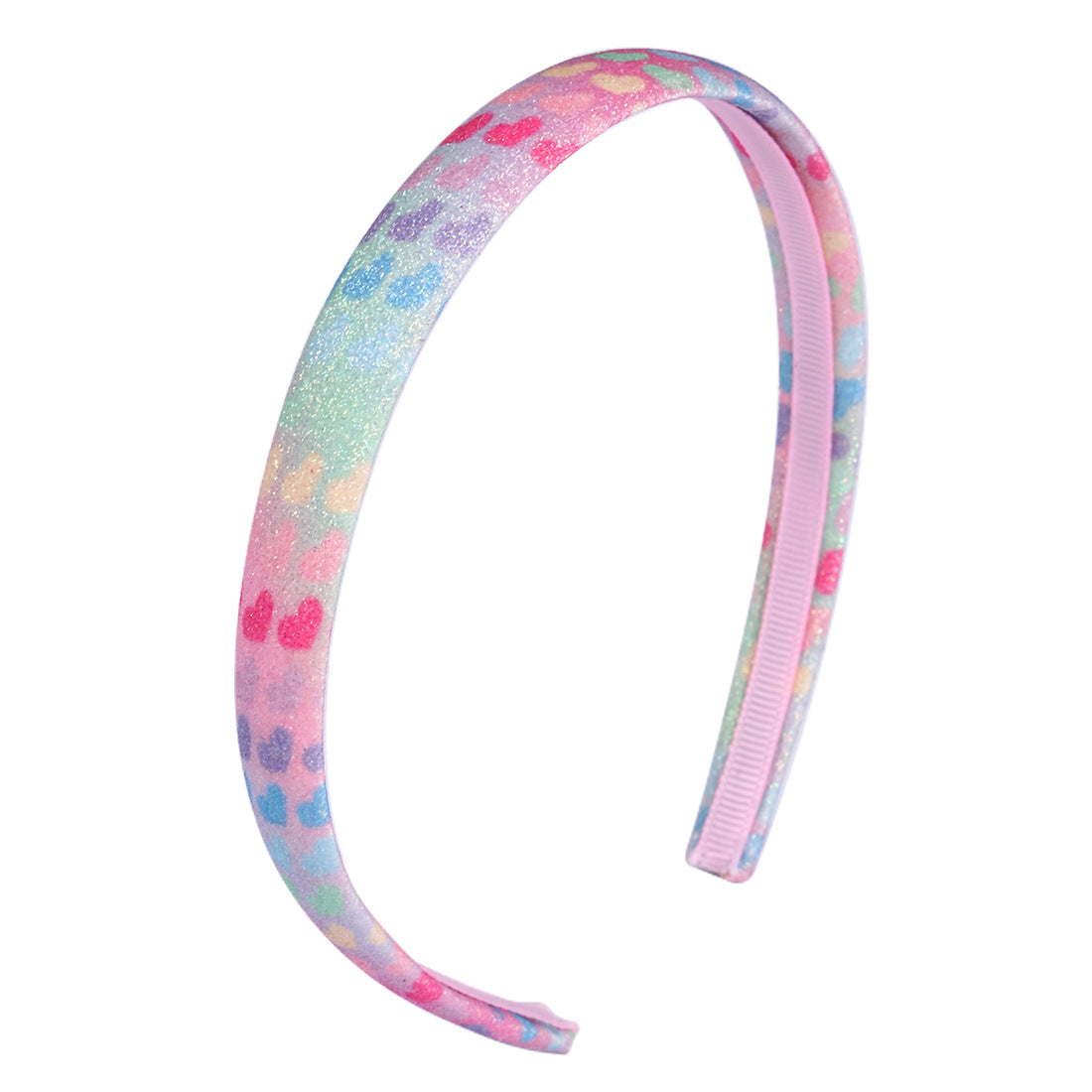 Wholesale Colorful Heart Star Gradient Rainbow Mermaid Headband