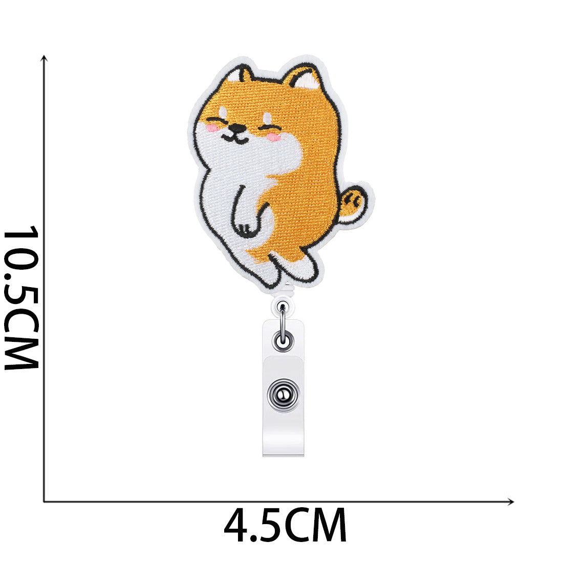 Wholesale Chai Dog Easy Pull Buckle Embroidered Cloth Sticker