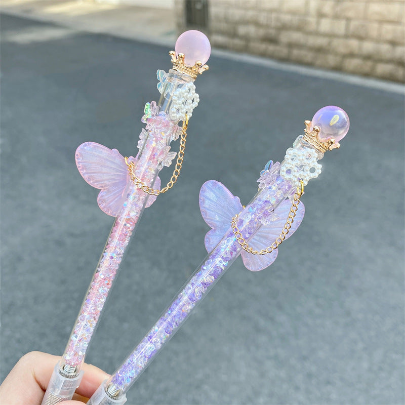 Wholesale Crystal Ball Butterfly Broken Diamond Replaceable Blade Utility Knife