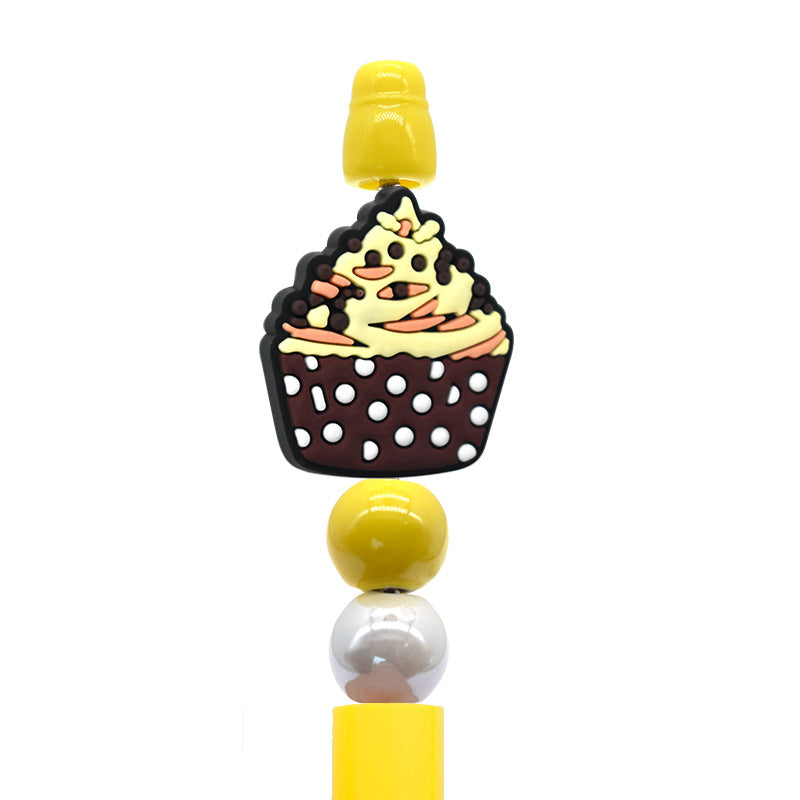 Wholesale   Random 100pcs/pack  Stationery cartoon dessert beads   Focal Beads