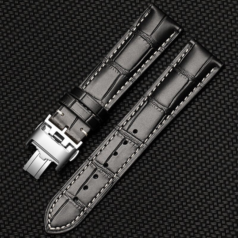 Wholesale Crocodile Patterned Cowhide Strap