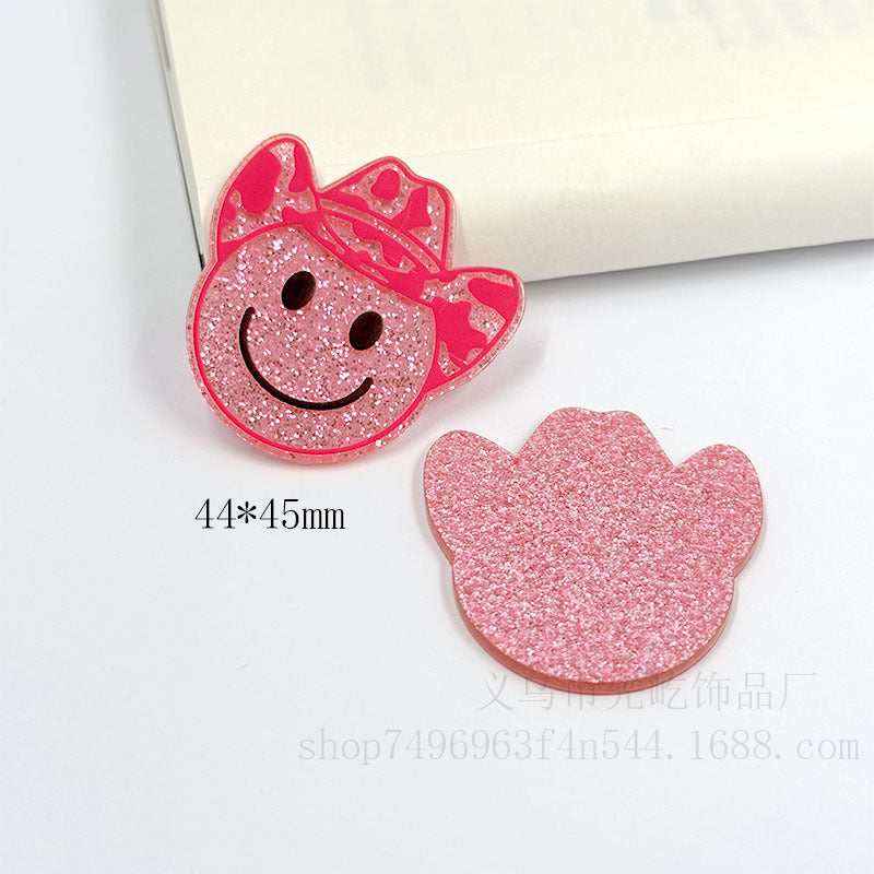 Wholesale 10pcs Acrylic Loose Powder Cartoon Handmade Diy Material Accessories