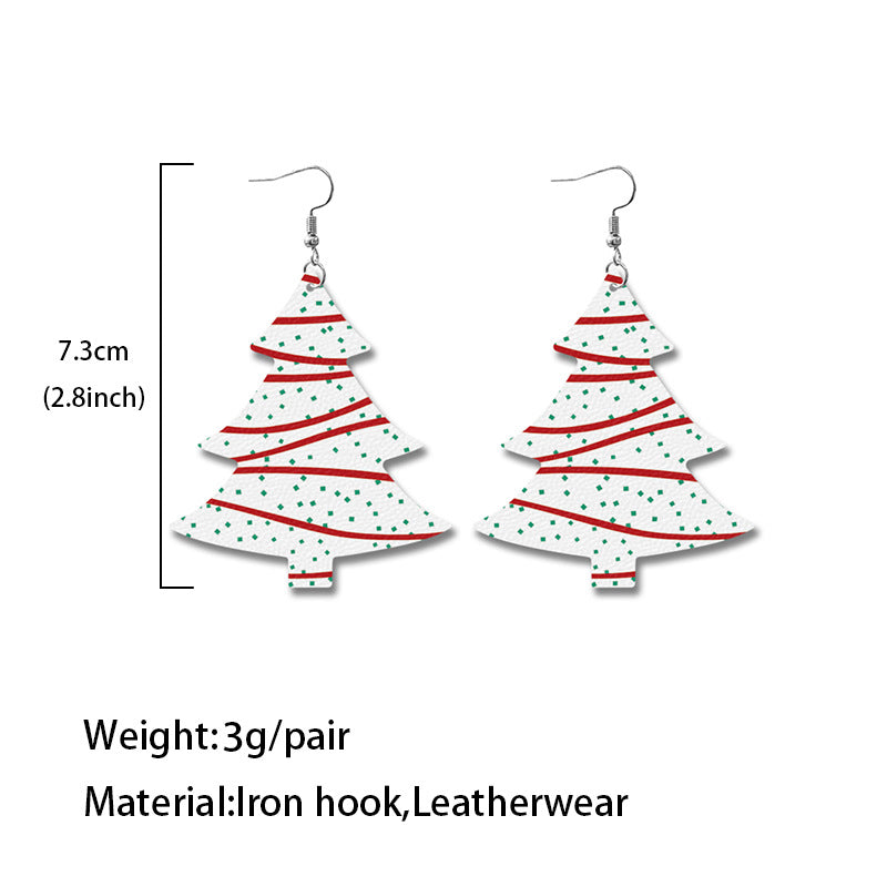 Wholesale Western Style Christmas Tree Earrings