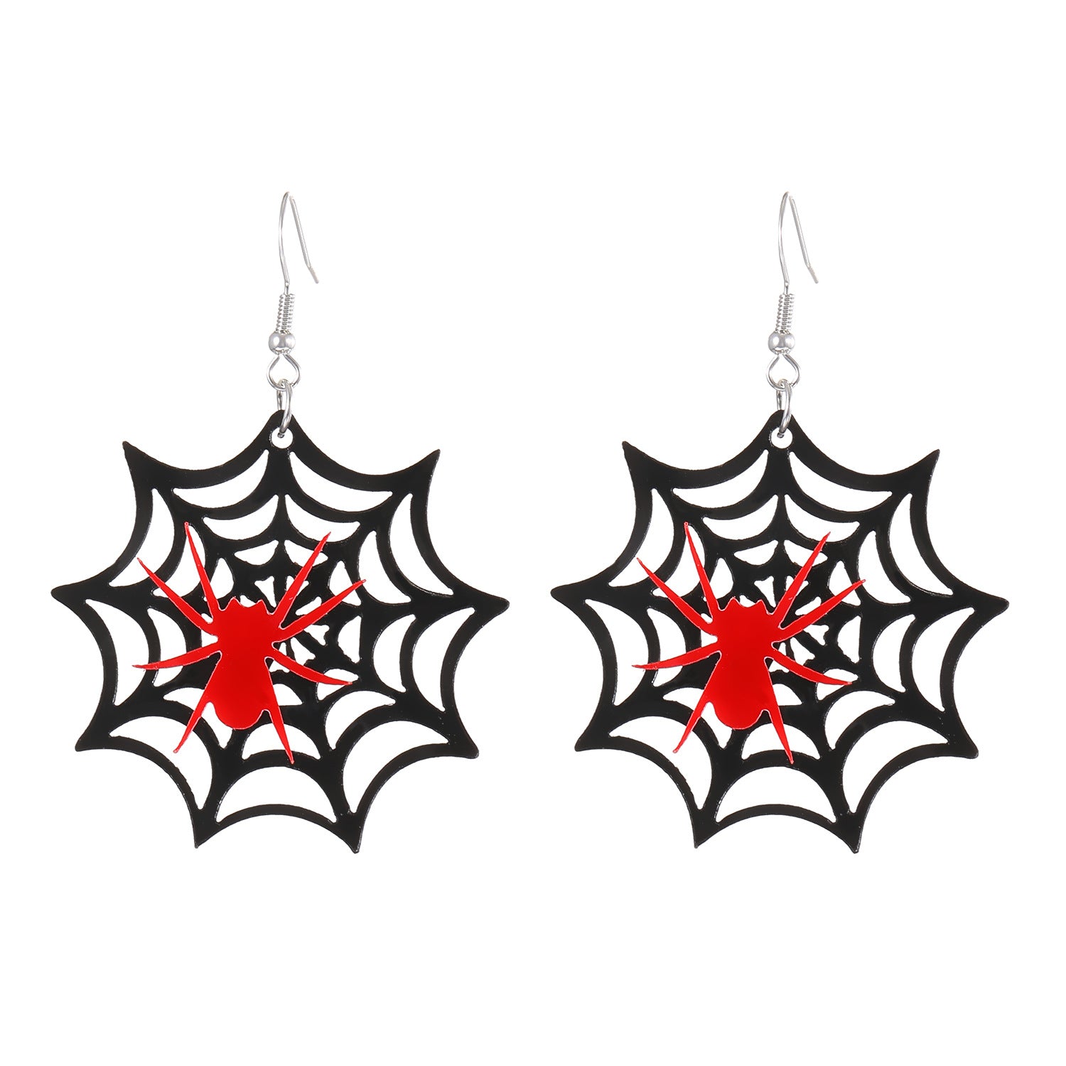 Wholesale Acrylic Gothic Dark Pumpkin Bat Skull Earrings