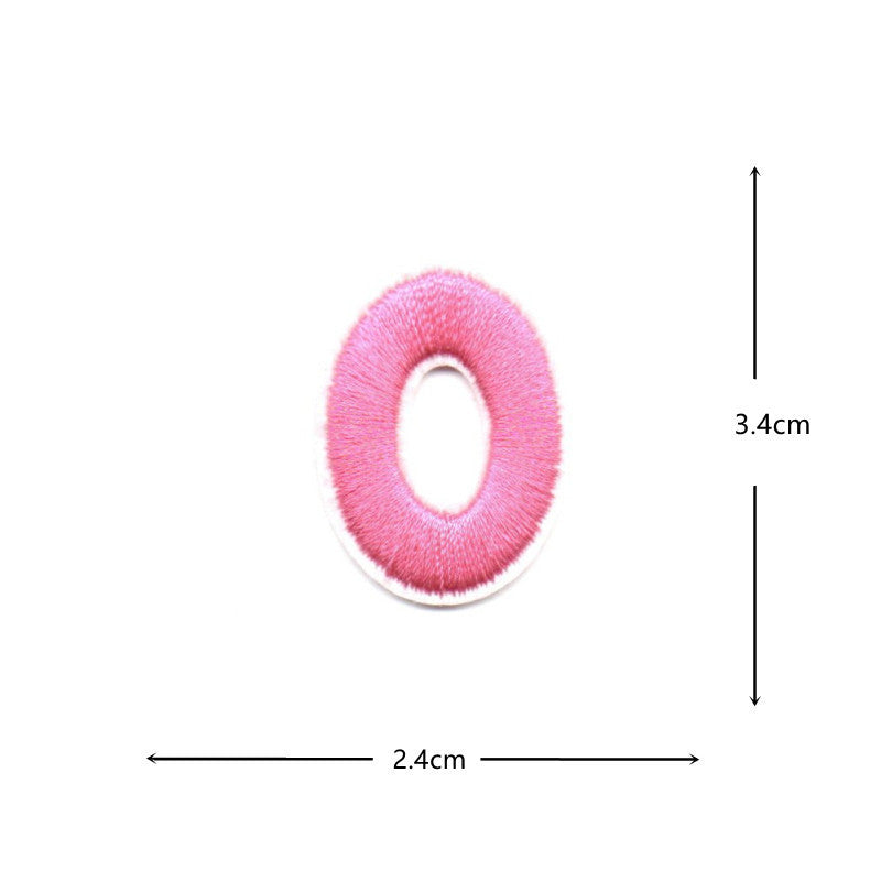 Wholesale Colorful numeric and English letters DIY Patches