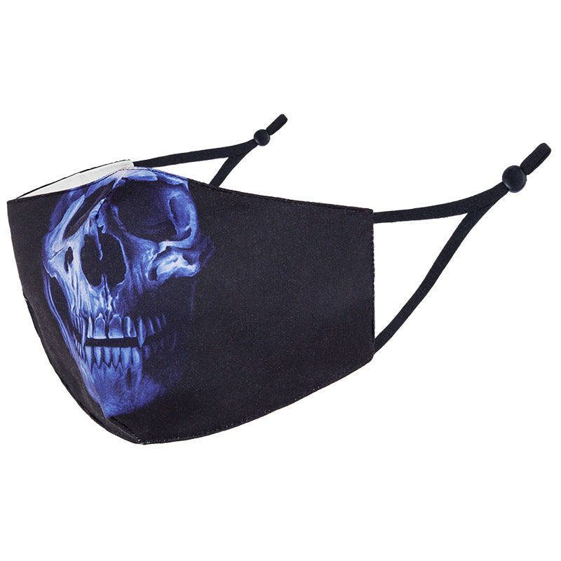 Wholesale 3D Halloween Three-layer Printed Simulated Face Spoof Cotton Mask