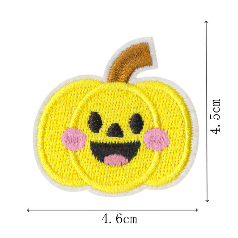 Wholesale Embroidered Pumpkin Patches  Iron On Appliques Set Of 9 For Towels DIY Home Decor