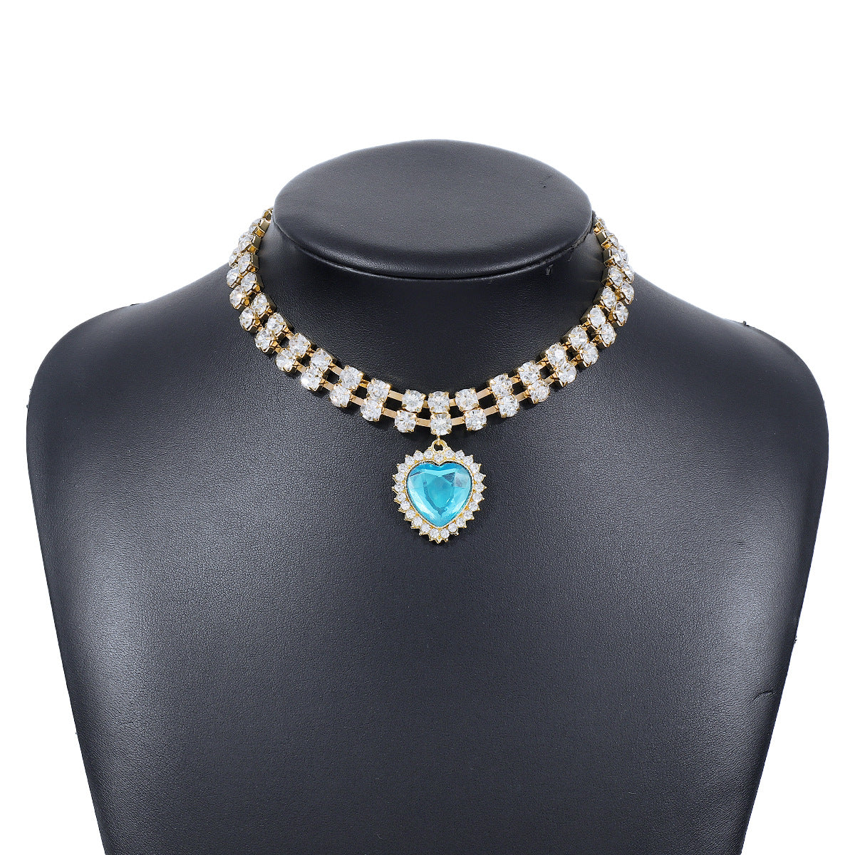 Wholesale Alloy Diamond Love Necklace