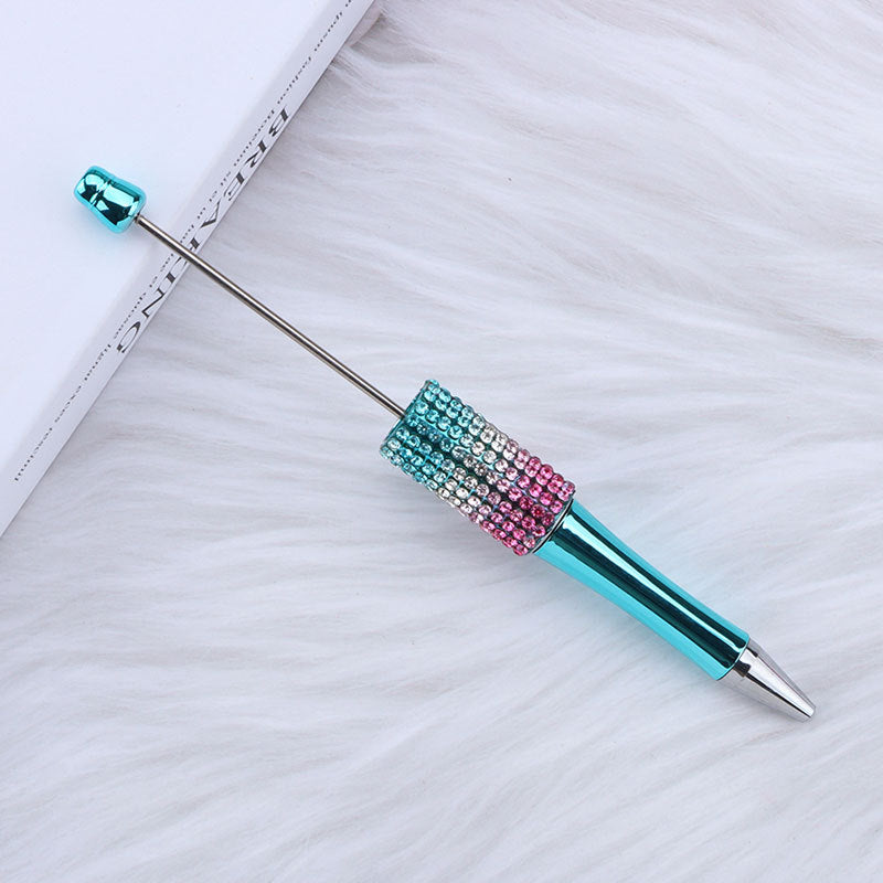 Wholesale 50pcs Diamond Diy Creative Plastic Cute Puzzle Beaded Round Beads Diamond Cute Pen