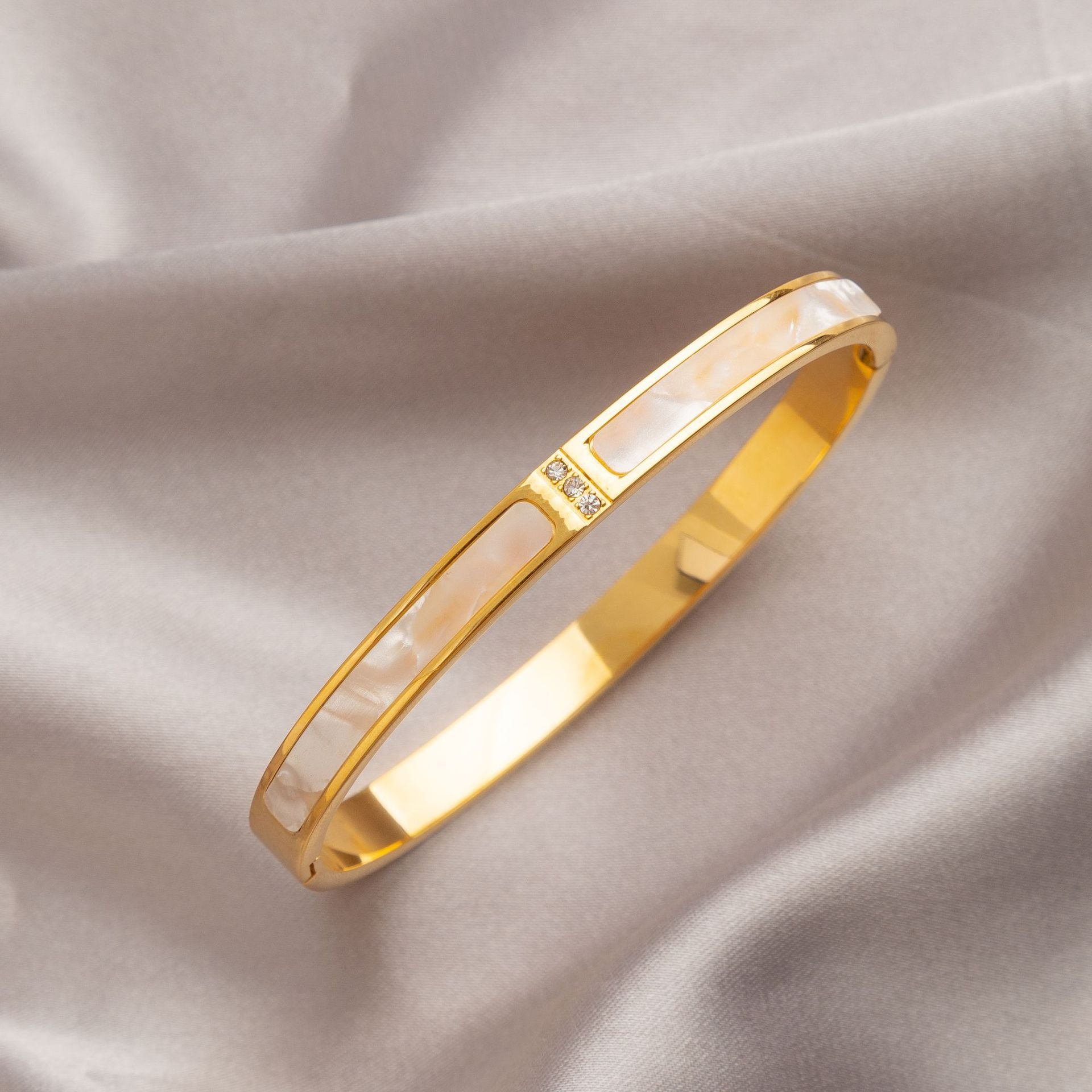 Wholesale Titanium steel diamond-encrusted Bracelet