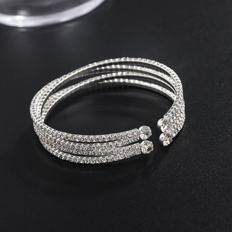 Wholesale Diamond Wide Wire Bracelet
