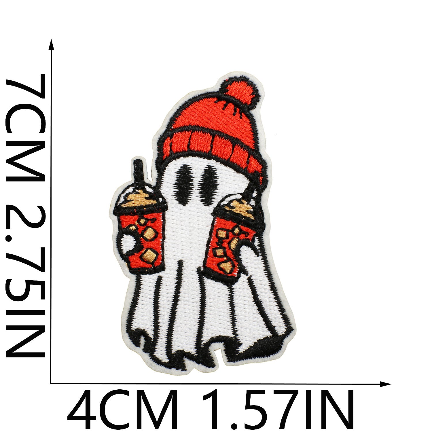 Wholesale  Ghost Witch Embroidered Patches For Clothing Bicycle Bag Decorative Gift