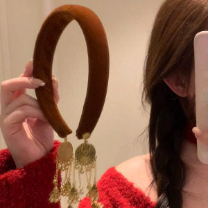 Wholesale Full of diamonds, super sparkling, elegant, fashionable and versatile colored diamond hair pressing headband