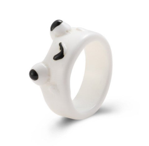 Wholesale Home convenience store cute cartoon frog shape couple lonely frog ring