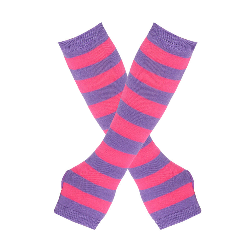 Wholesale Christmas Spring and Autumn Thin Elbow-Length Fingerless Arm Sleeves