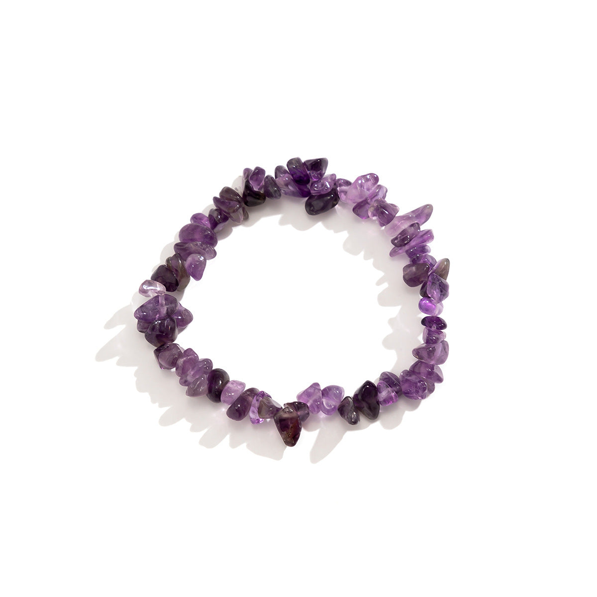Wholesale Irregular Geometric Colored Crushed Stone Bracelet