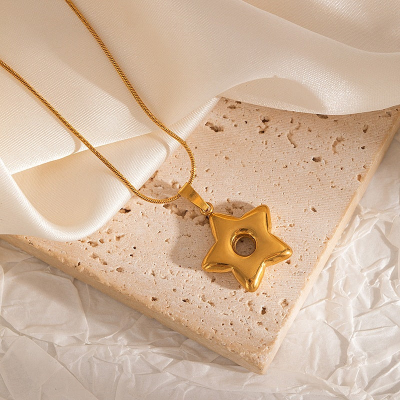 Wholesale Stainless Steel Starfish Pendant Necklace Ocean Vacation Style
