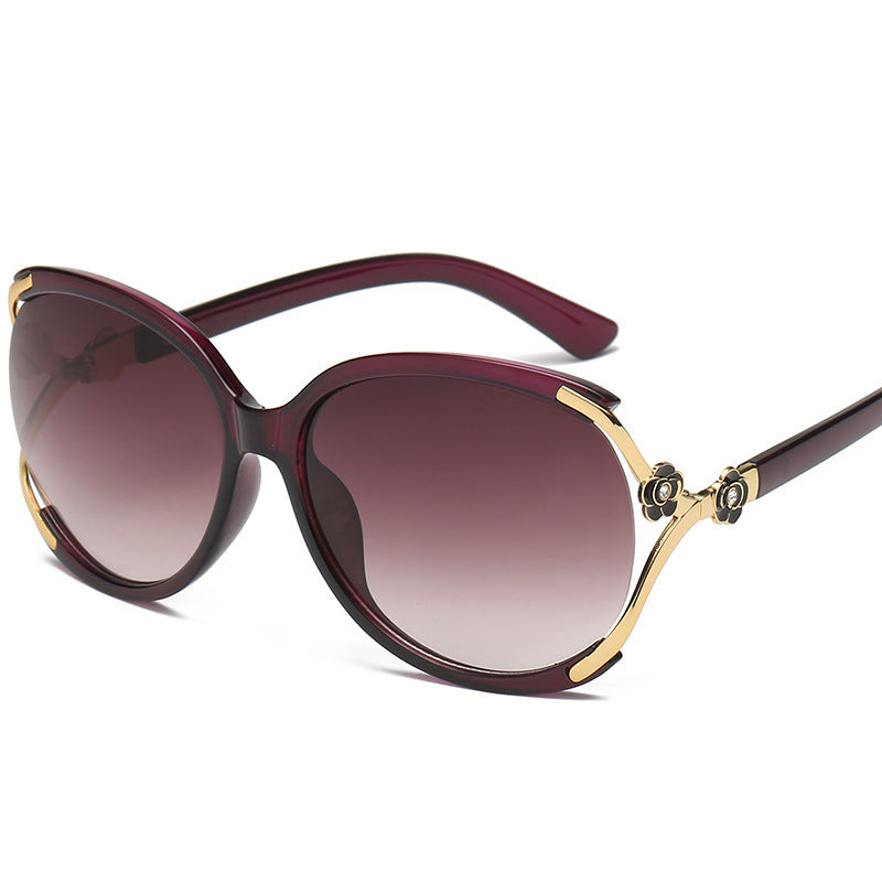 Gafas de sol de PC de gran cuadro de diamante pequeño y pequeño de diamante de diamante de diamante pequeño