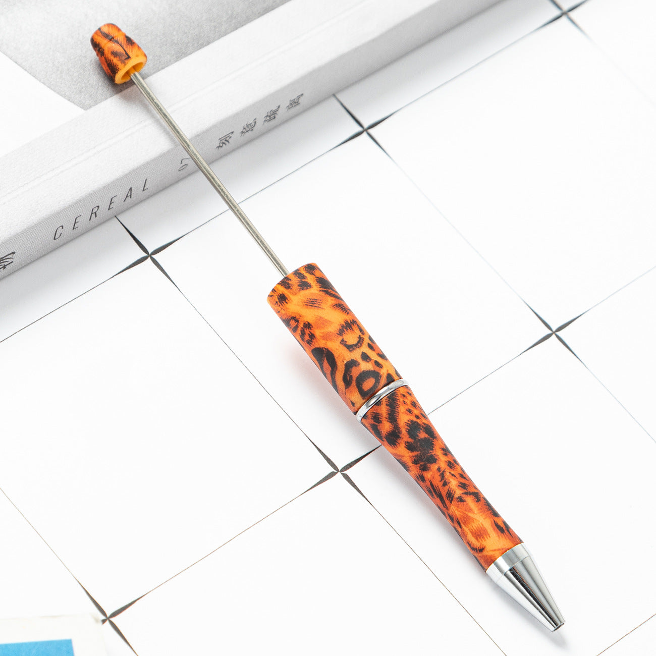 Wholesale 1000pcs Beadable Pens Cow Print Leopard Print Christmas Plastic Pen DIY for Beaded