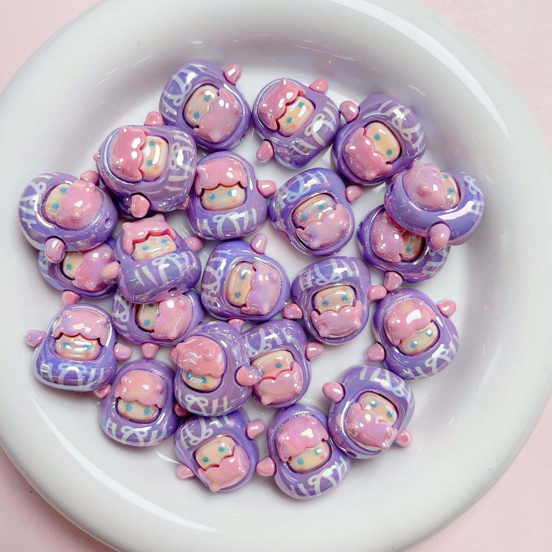 Wholesale Acrylic Uv Colorful Three-dimensional Cartoon Beads