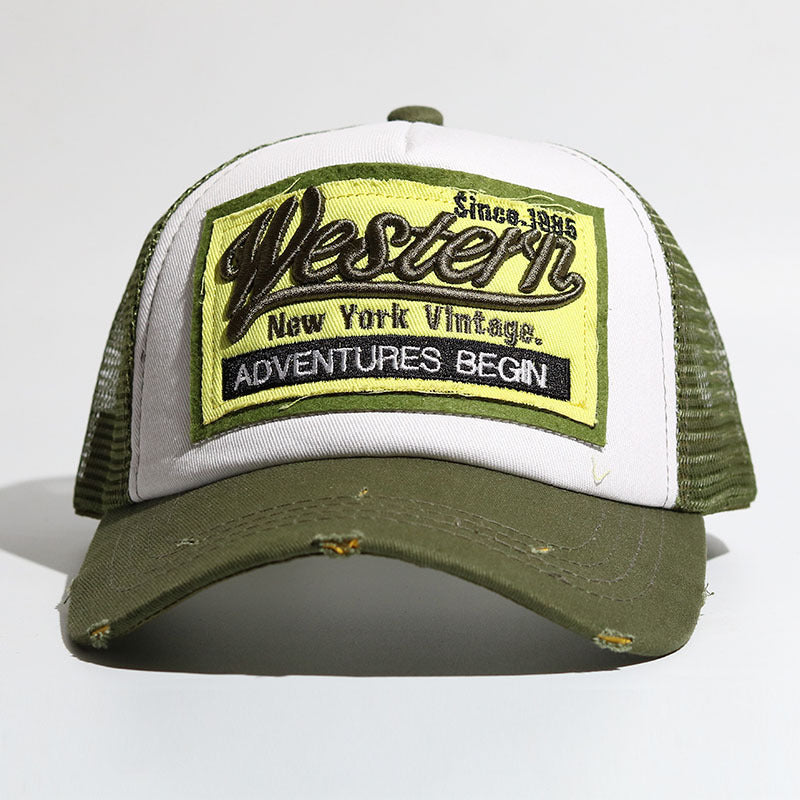 Capilla de béisbol de bordado de algodón al algodón al por mayor