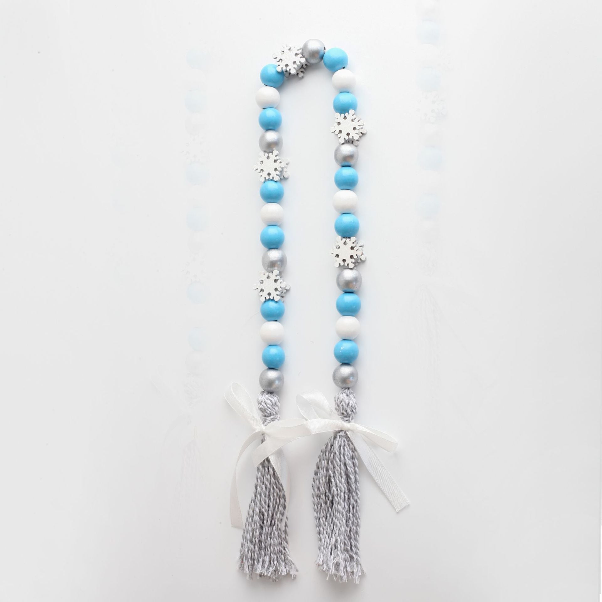 Wholesale 10pcs Snowflake Christmas Wooden Beads Beads