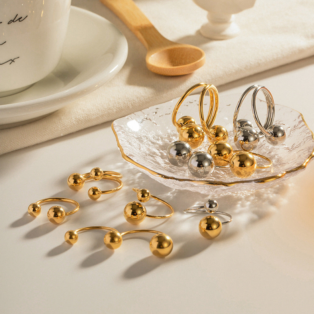 Anillos de pelota grandes y pequeños acero inoxidable al por mayor