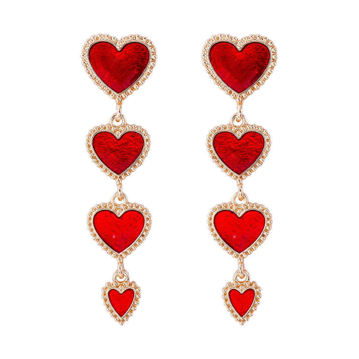 Wholesale Valentine's Day Tassels, Love Alloy Earrings