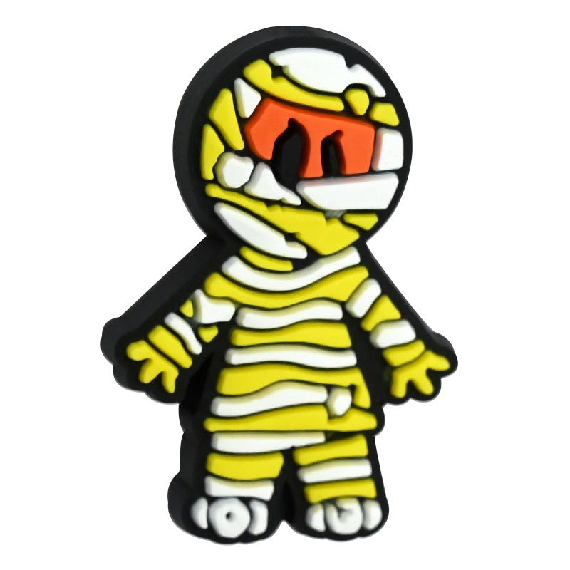 Wholesale Random 100pcs/pack  Cartoon Halloween Series PVC Soft Focal Beads