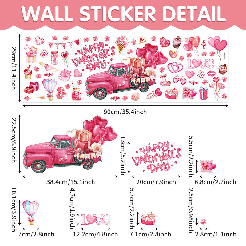 Wholesale Valentine's Day Stickers Window Decoration