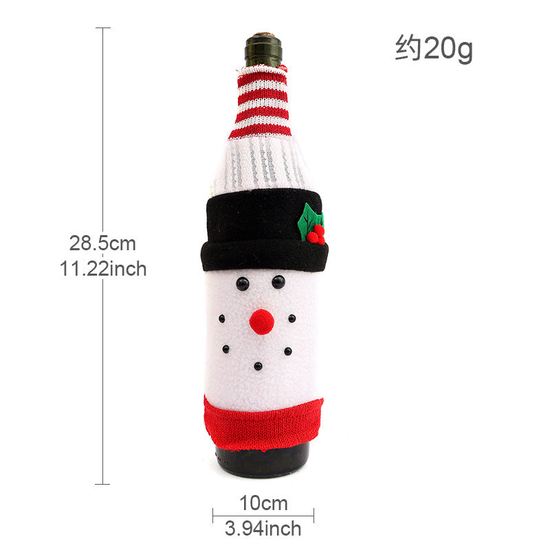 Wholesale Christmas decorations faceless doll wine bottle cap  decoration