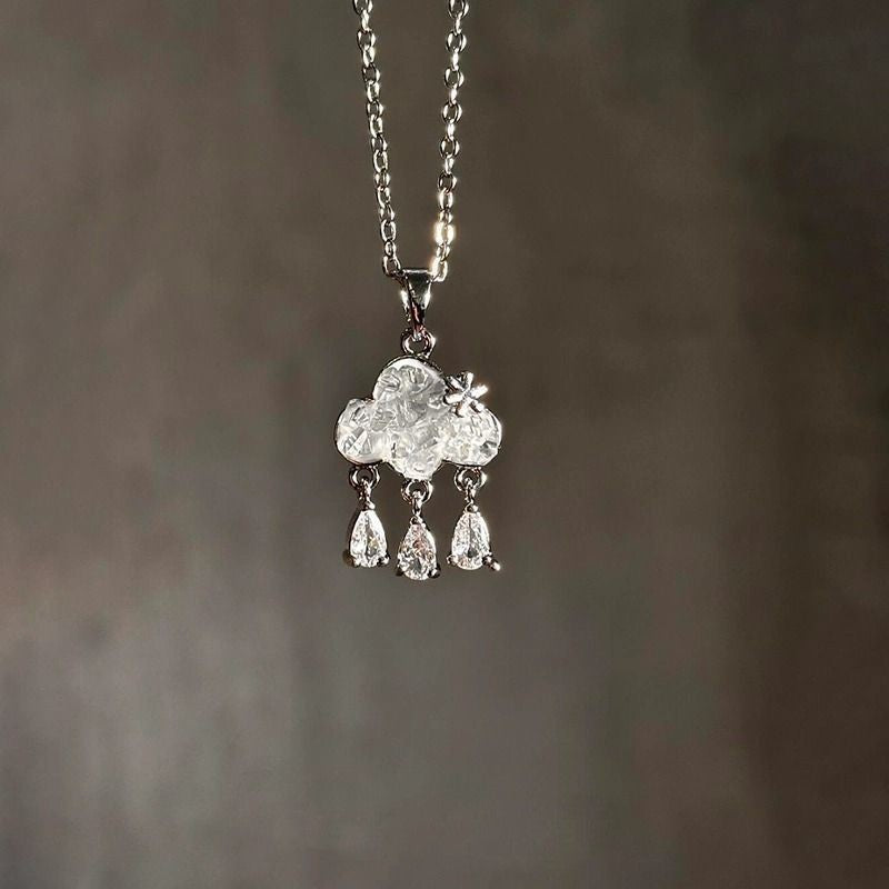 Wholesale Color printed card cross moon cartoon cat necklace