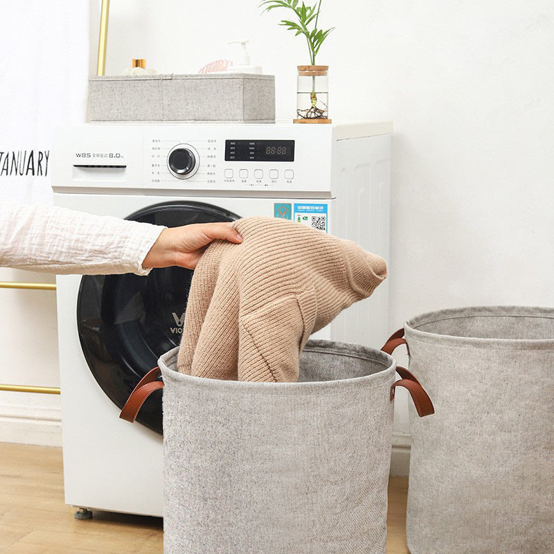 Wholesale Canvas Foldable Dirty Clothes Storage Basket