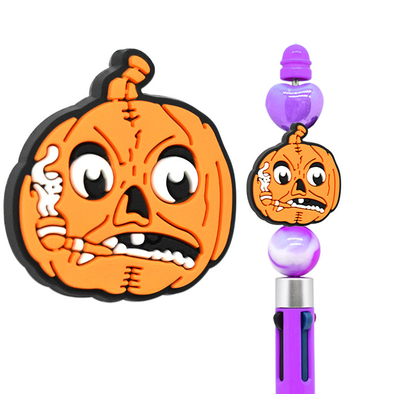 Wholesale 100pcs Diy Halloween Cartoon PVC Soft Beads