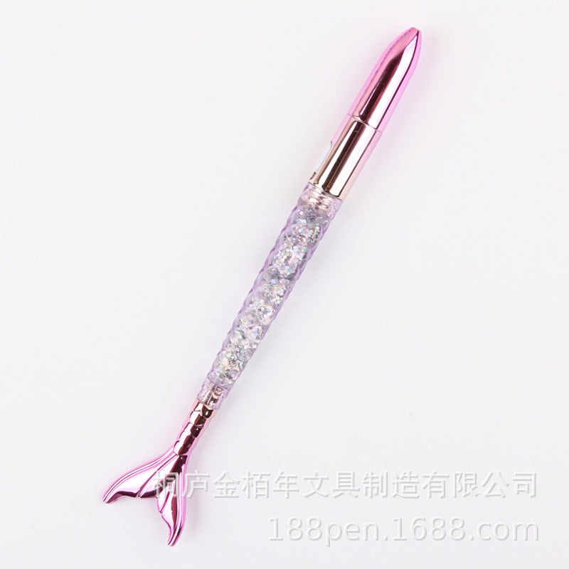 Wholesale Flash Into Oil and Colorful Mermaid Flowing Sand Lamp Pen