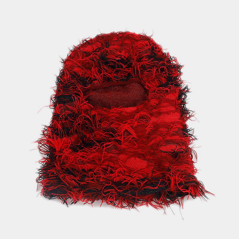 Wholesale Cotton Single Hole Knitted Face Masks for Outdoor Warmth Protection and Face Caps