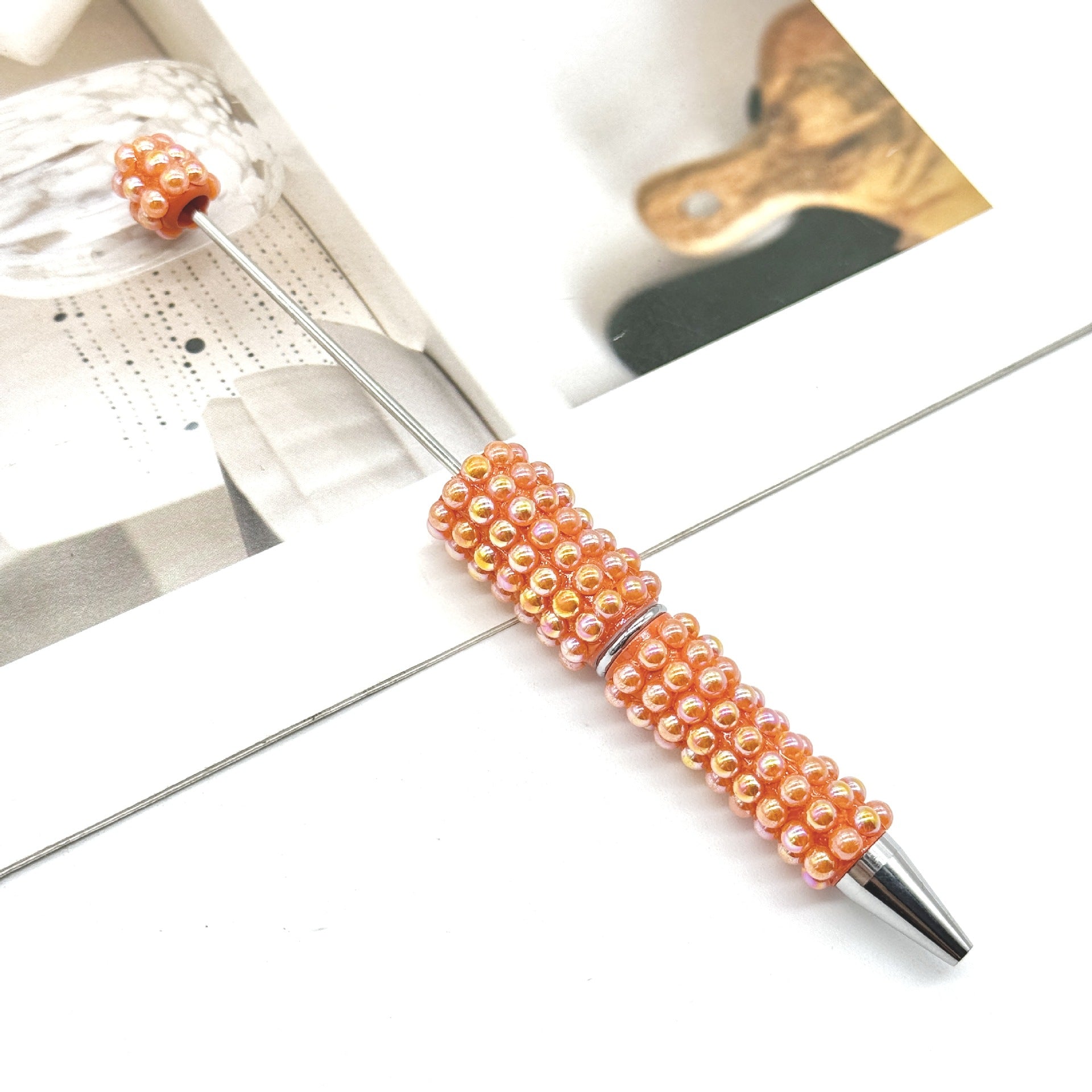 Wholesale DIY Pearl Full Diamond Beading Pen Full Coverage Pen Cap Pearl Heavy Industry