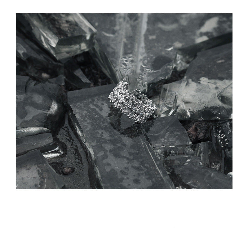 Wholesale Vintage Simple Palace Style Lace Element Zircon Inlay Hollow Ring