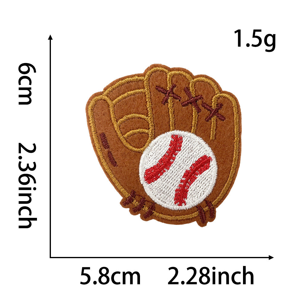 Wholesale Embroidered Iron On Baseball Glove Patch For Coats Trendy Fashion Accessory OLY Exclusive