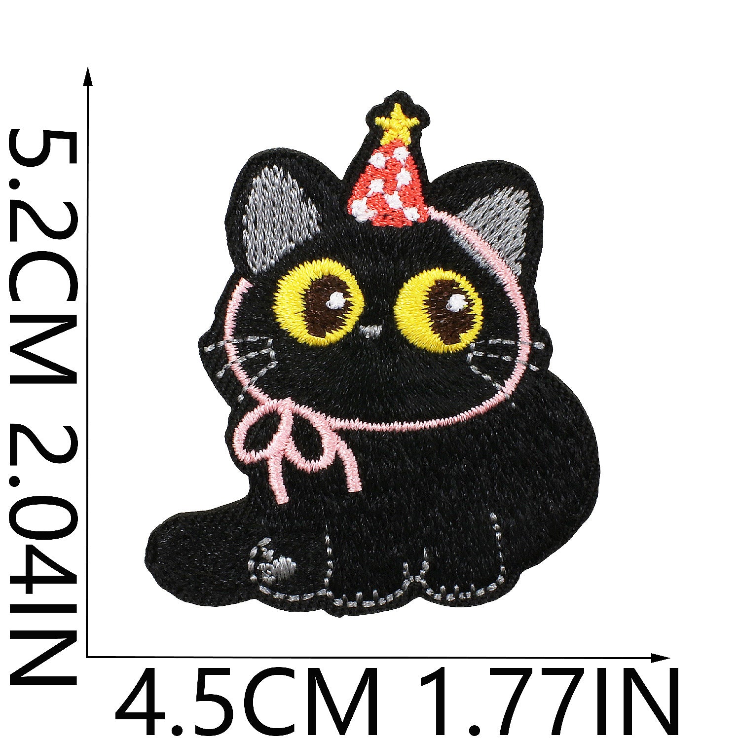 Wholesale Black Cat Series Embroidered Applique  DIY Patches