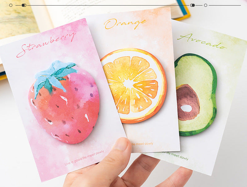 Wholesale Colorful cartoon fruit sticky notes