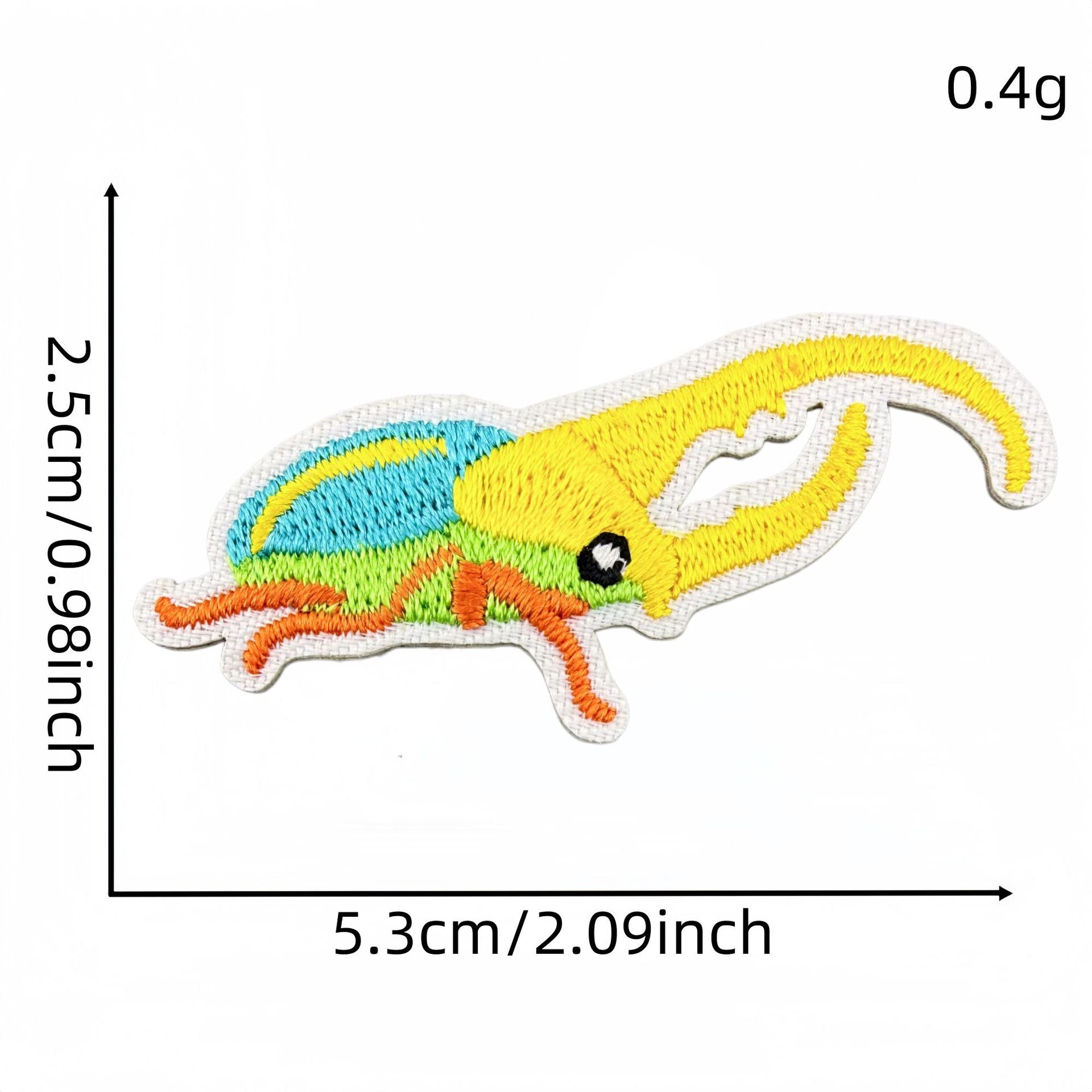 Wholesale Cartoon Insect Beetle Embroidery Patches Iron On Appliques For Clothing And Bag Decoration 14 Piece DIY Craft Supply
