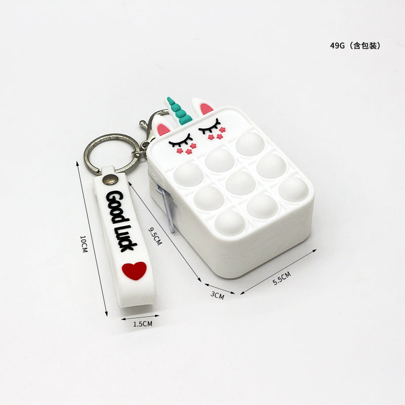 Wholesale Silicone Zero Wallet  Fruit Cartoon Keychain