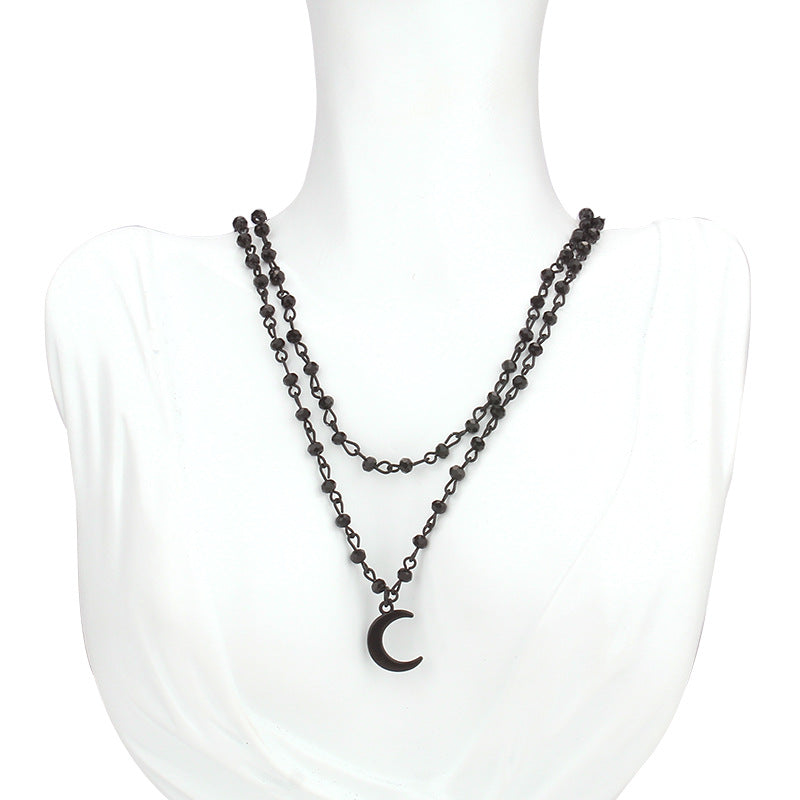 Wholesale Halloween Dark Cross Necklace