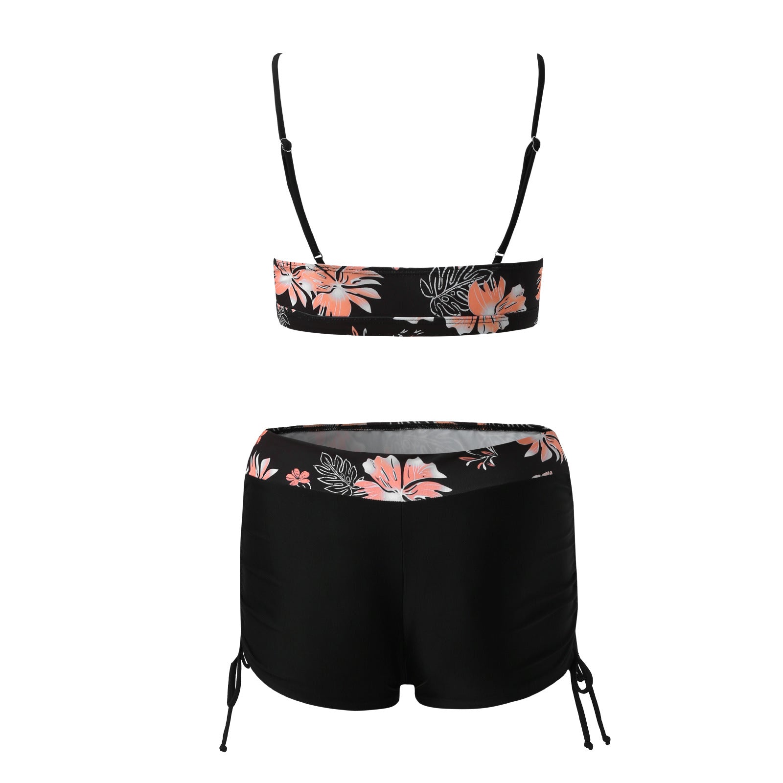 Wholesale Polyester Trade Flat Angle Pants, High Waisted Split Strap Swimsuits